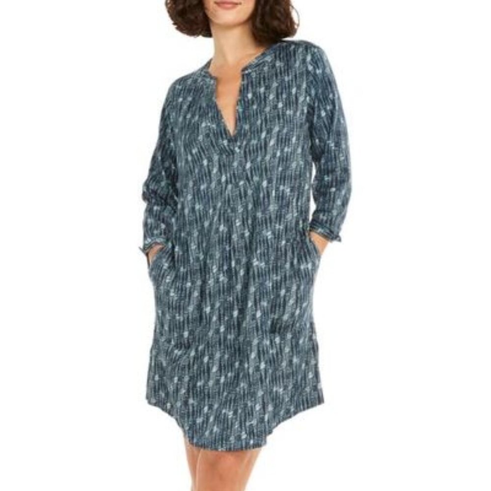 Nic+Zoe Rain Drop Live In Dress, Indigo Multi Blue Size S